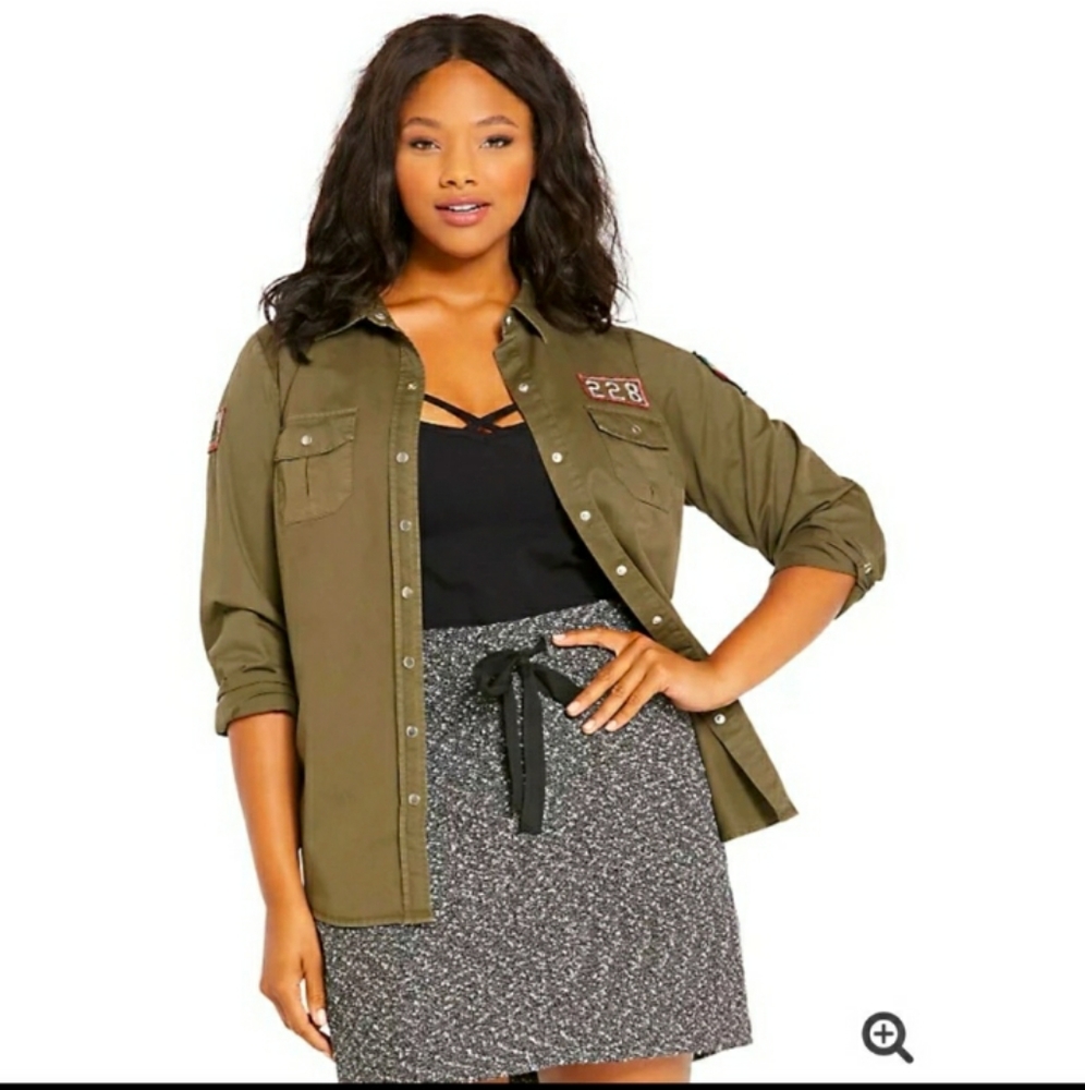 Torrid Military Camp Shirt